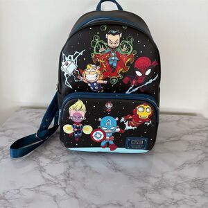 Loungefly Marvel Chibi‎ Avengers Mini Backpack Multi-Color Unisex New with Tags